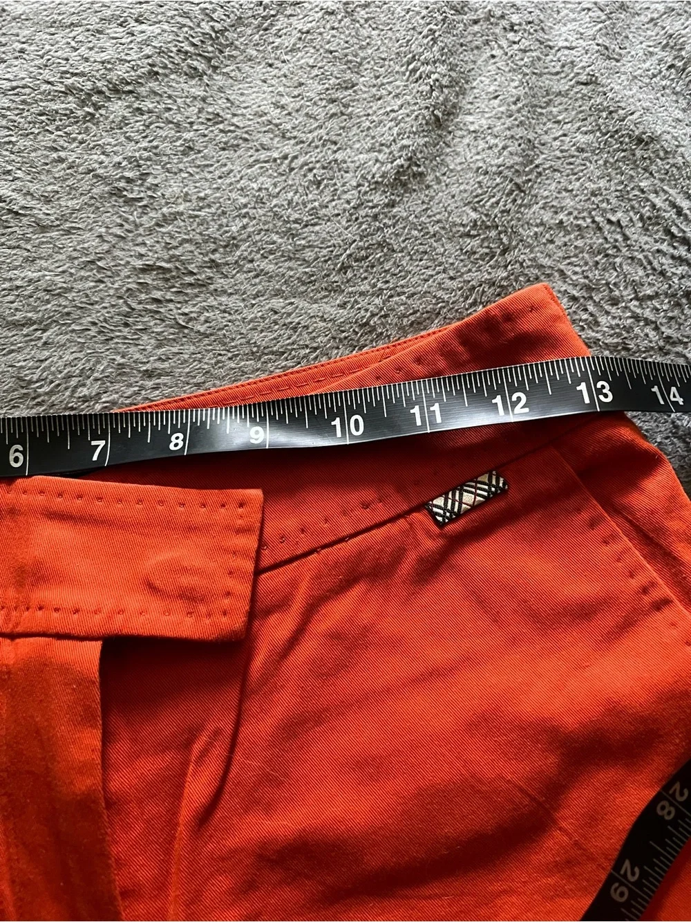 Burberry Orange Boot Cut Flare Pants